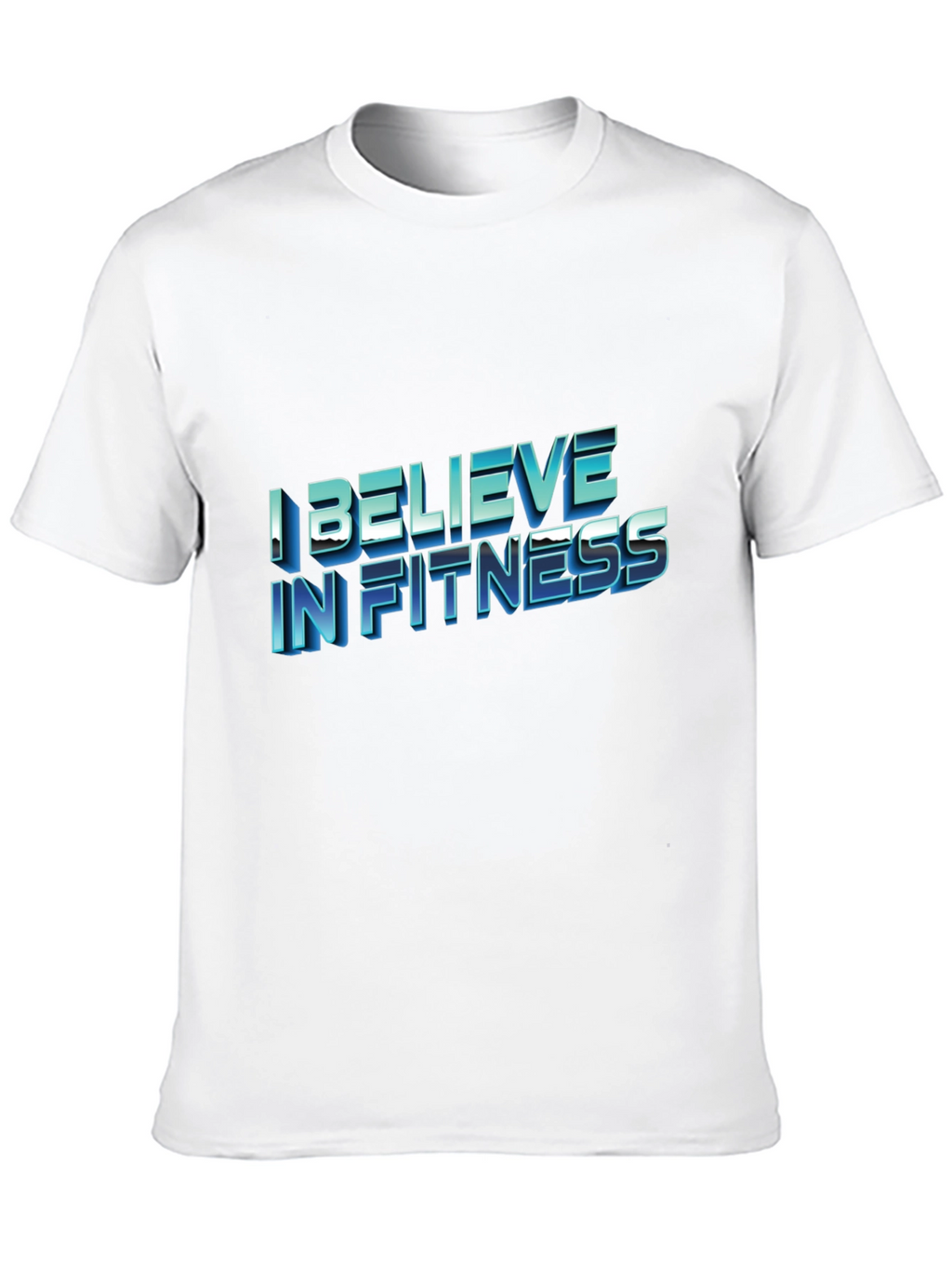 I Believe In Fitness Black T-Shirt