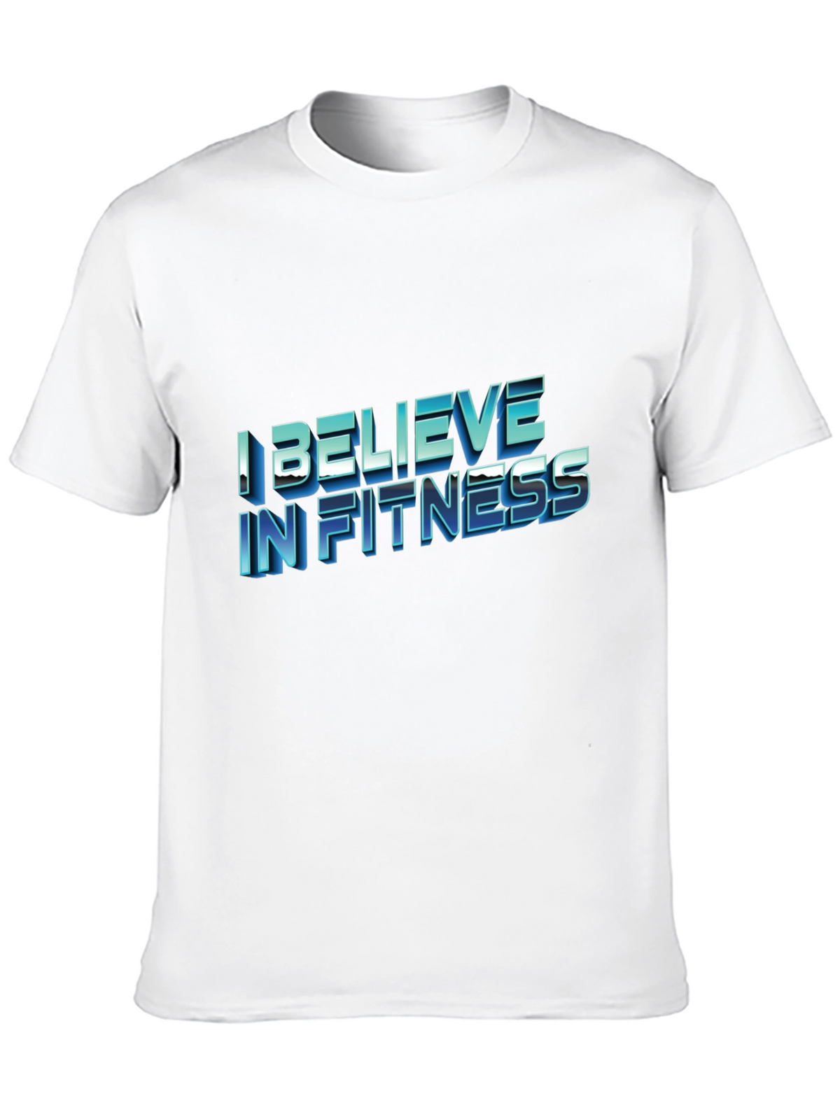 I Believe In Fitness Black T-Shirt