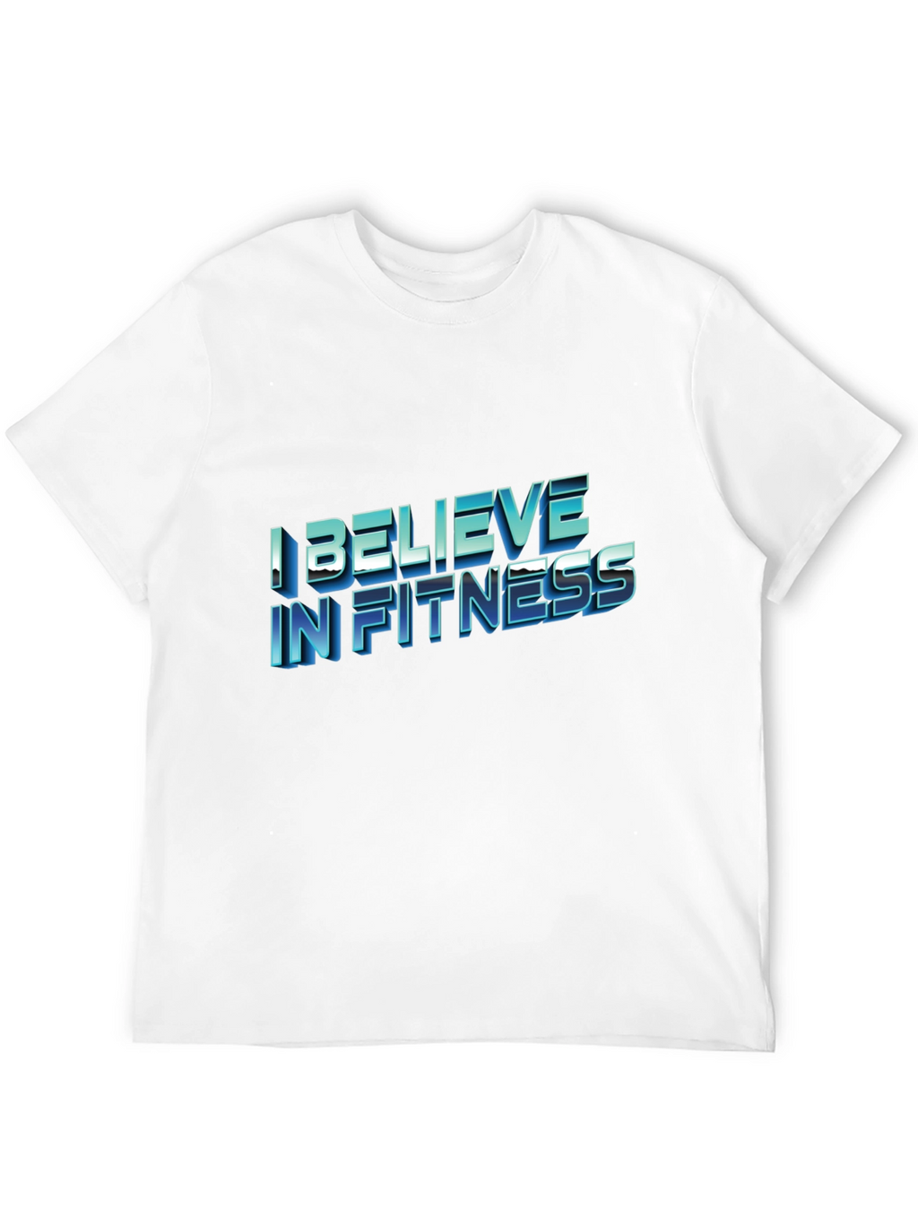 I Believe In Fitness Black T-Shirt