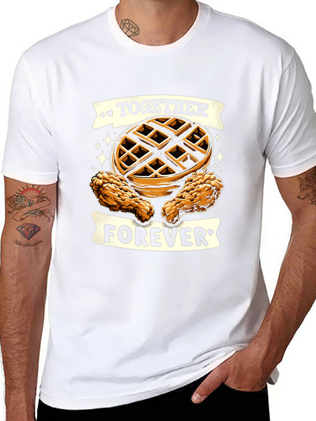 Chicken & Waffles Graphic Tee - Together Forever