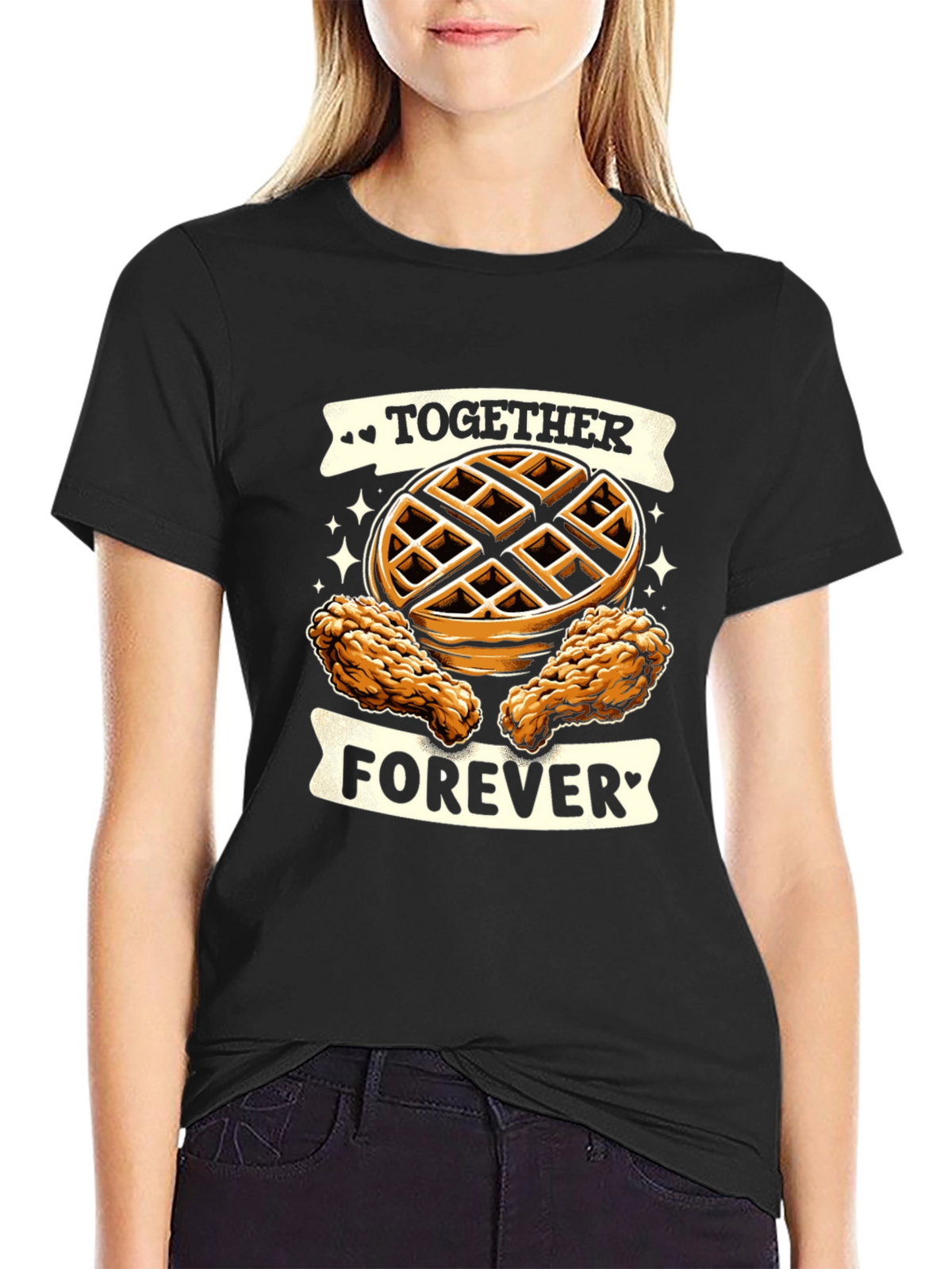 Chicken & Waffles Graphic Tee - Together Forever