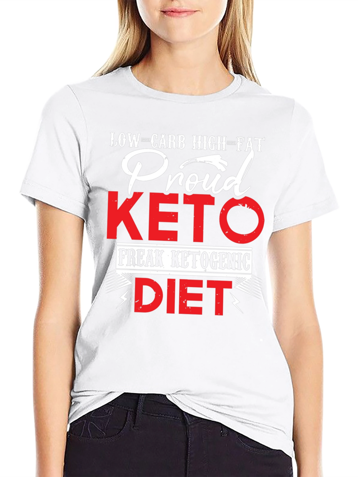Proud Keto Diet T-Shirt - Low Carb High Fat