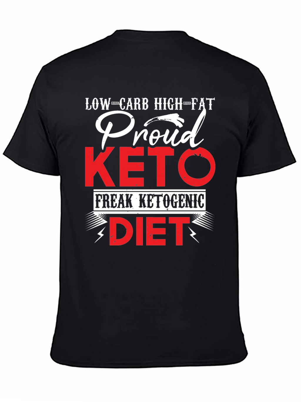 Proud Keto Diet T-Shirt - Low Carb High Fat