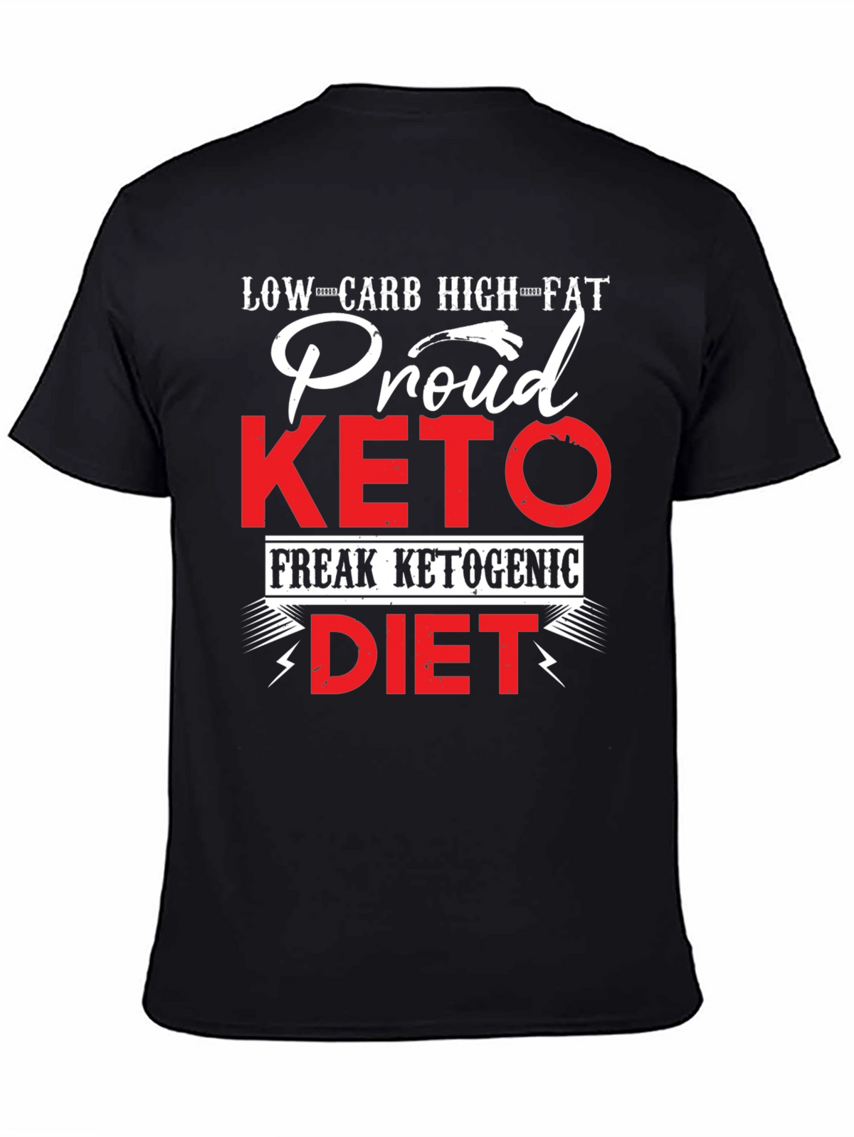 Proud Keto Diet T-Shirt - Low Carb High Fat