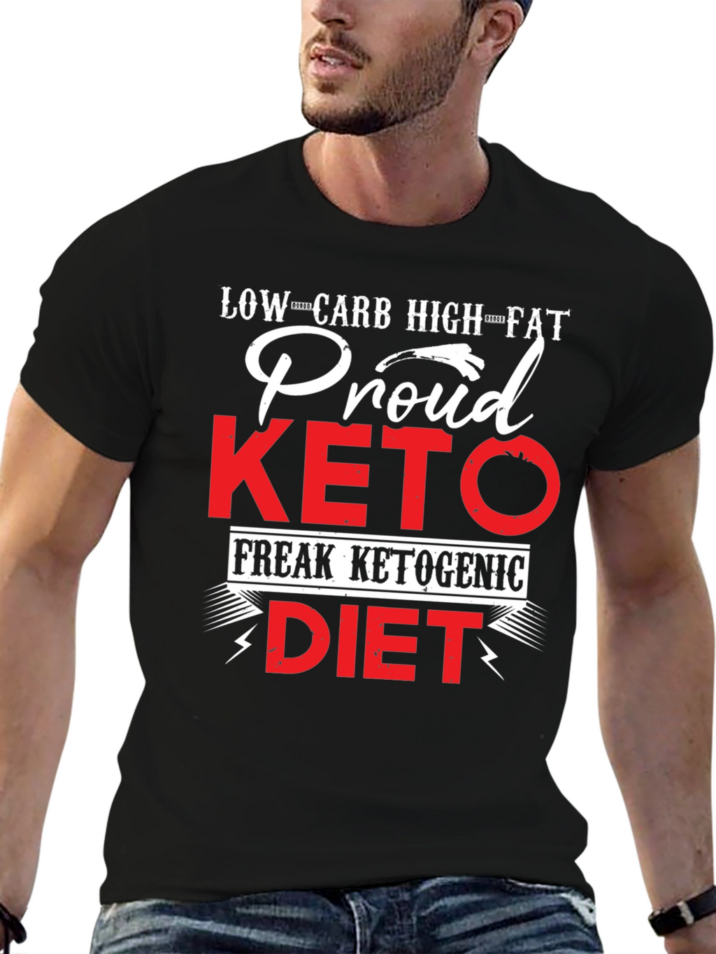 Proud Keto Diet T-Shirt - Low Carb High Fat