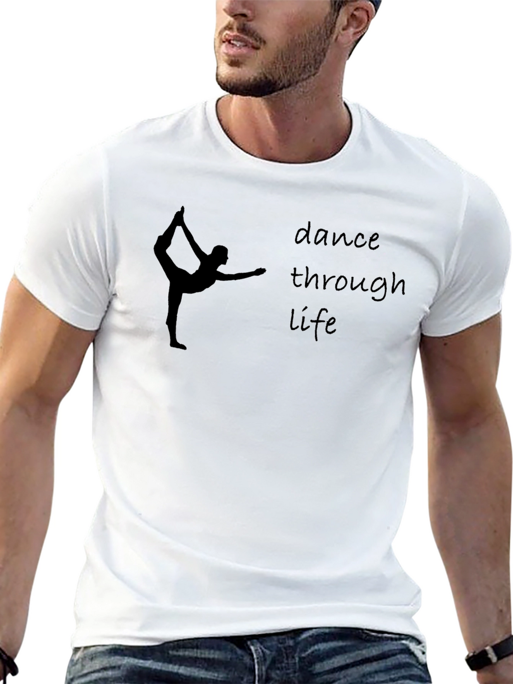 Dance Through Life Graphic Tee - Black