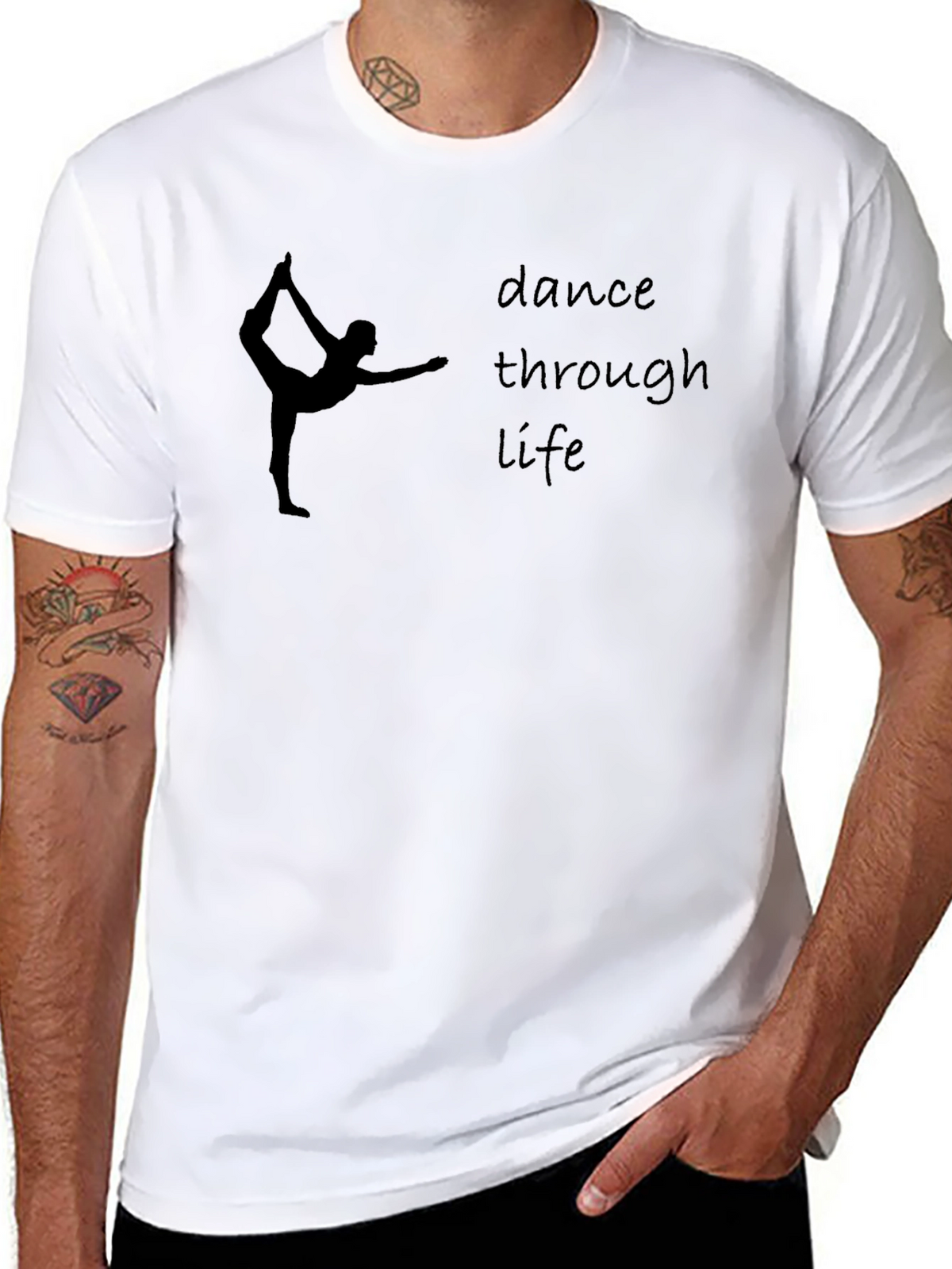 Dance Through Life Graphic Tee - Black