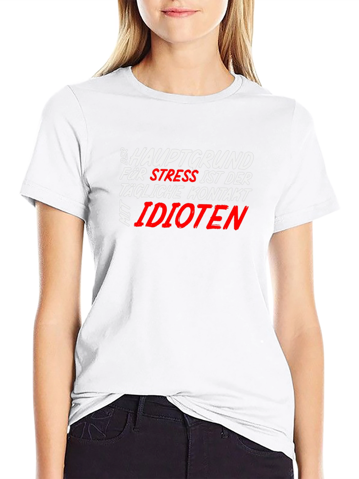 Funny Stress T-Shirt - German Text Design