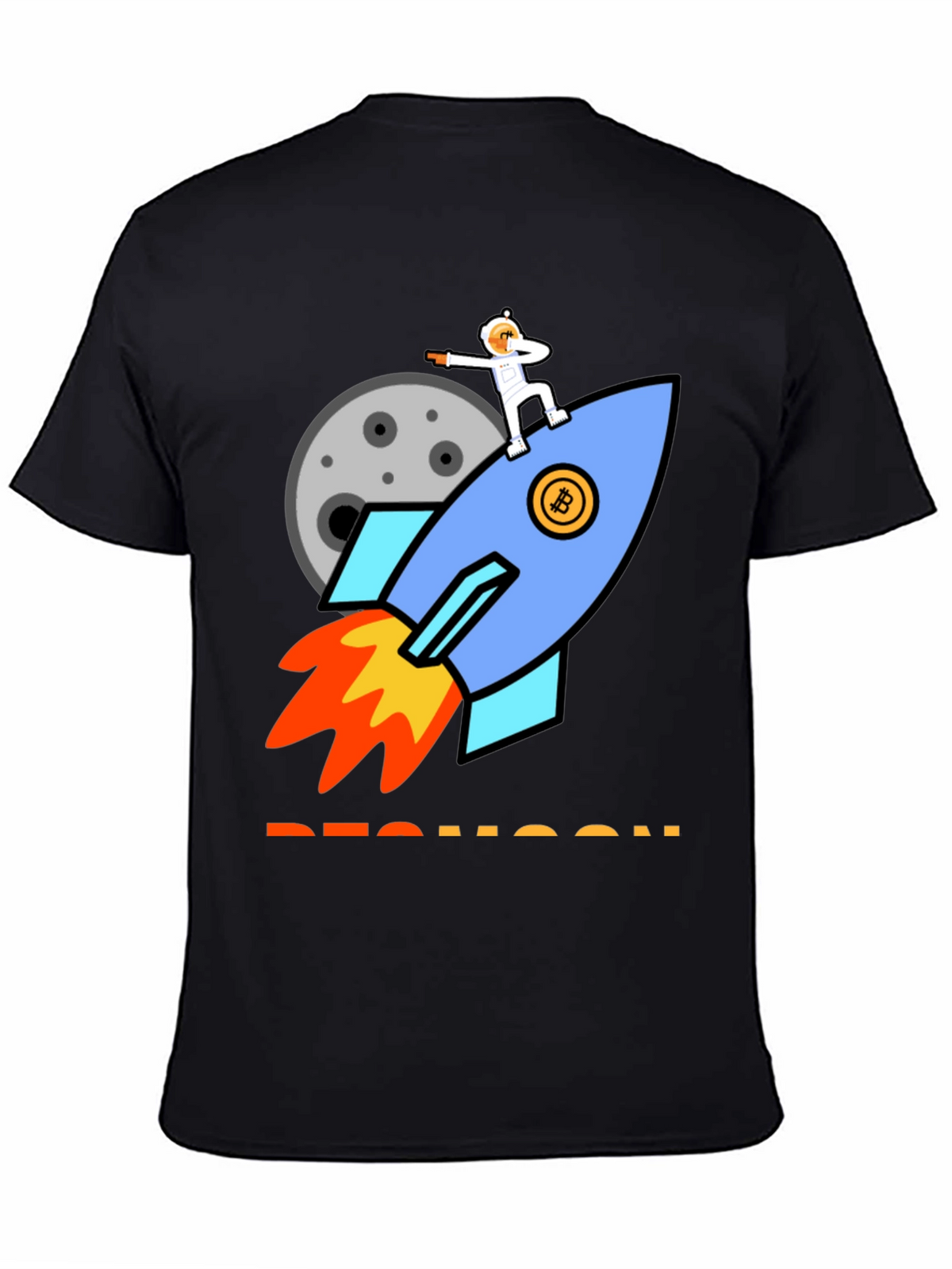 Bitcoin Rocket to the Moon T-Shirt