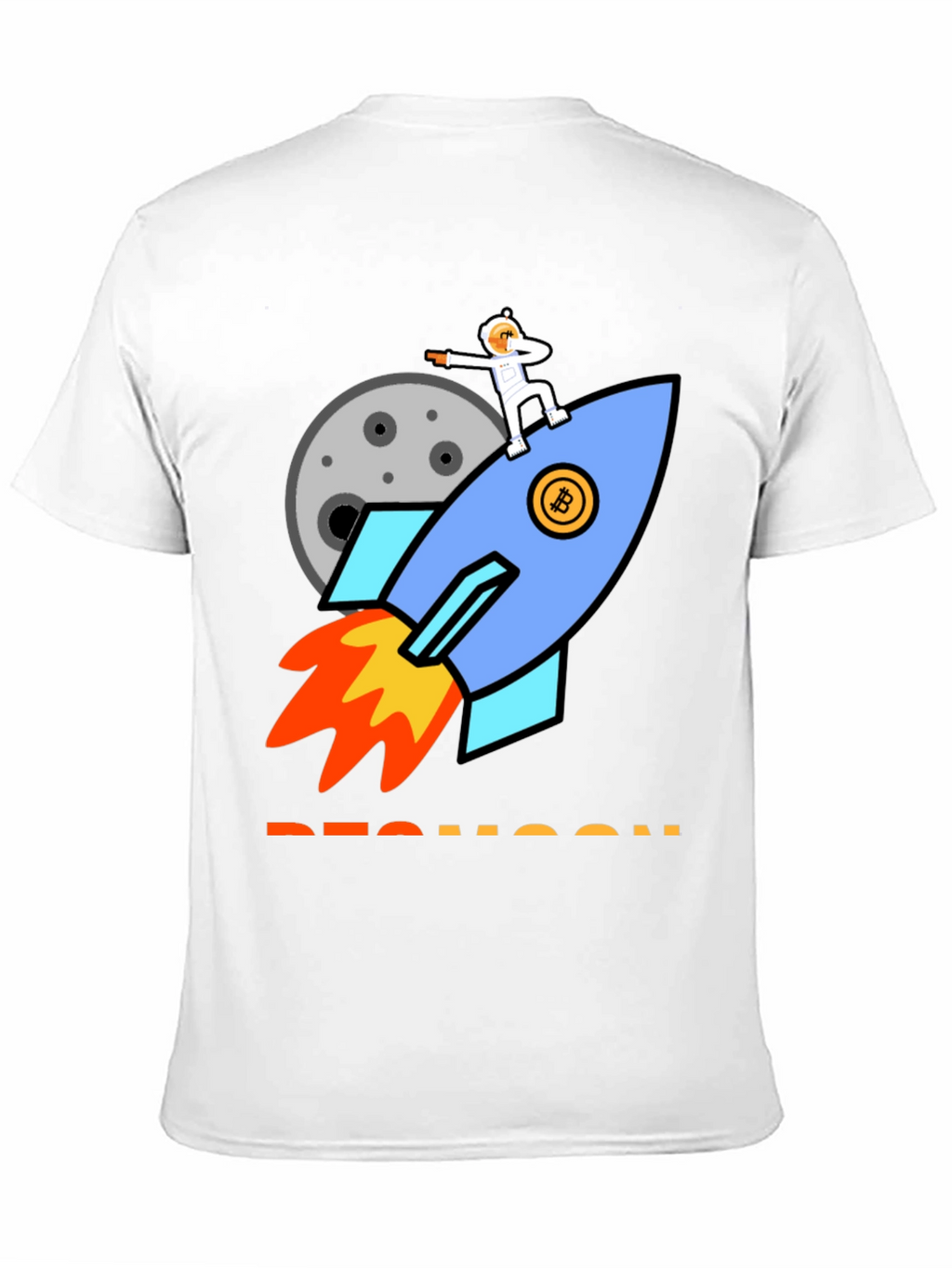 Bitcoin Rocket to the Moon T-Shirt