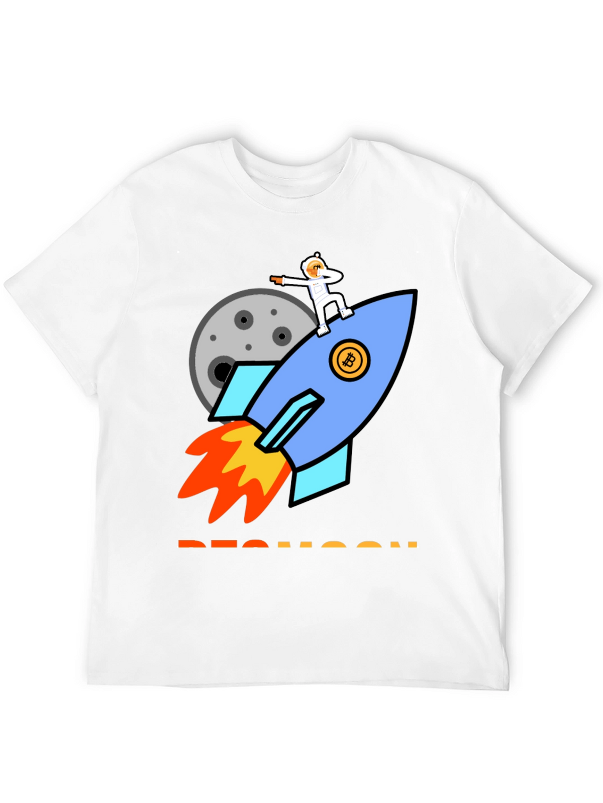 Bitcoin Rocket to the Moon T-Shirt
