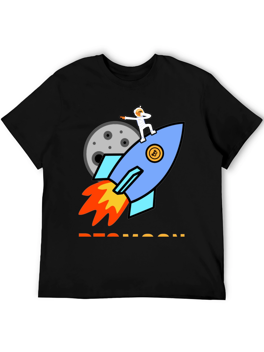 Bitcoin Rocket to the Moon T-Shirt