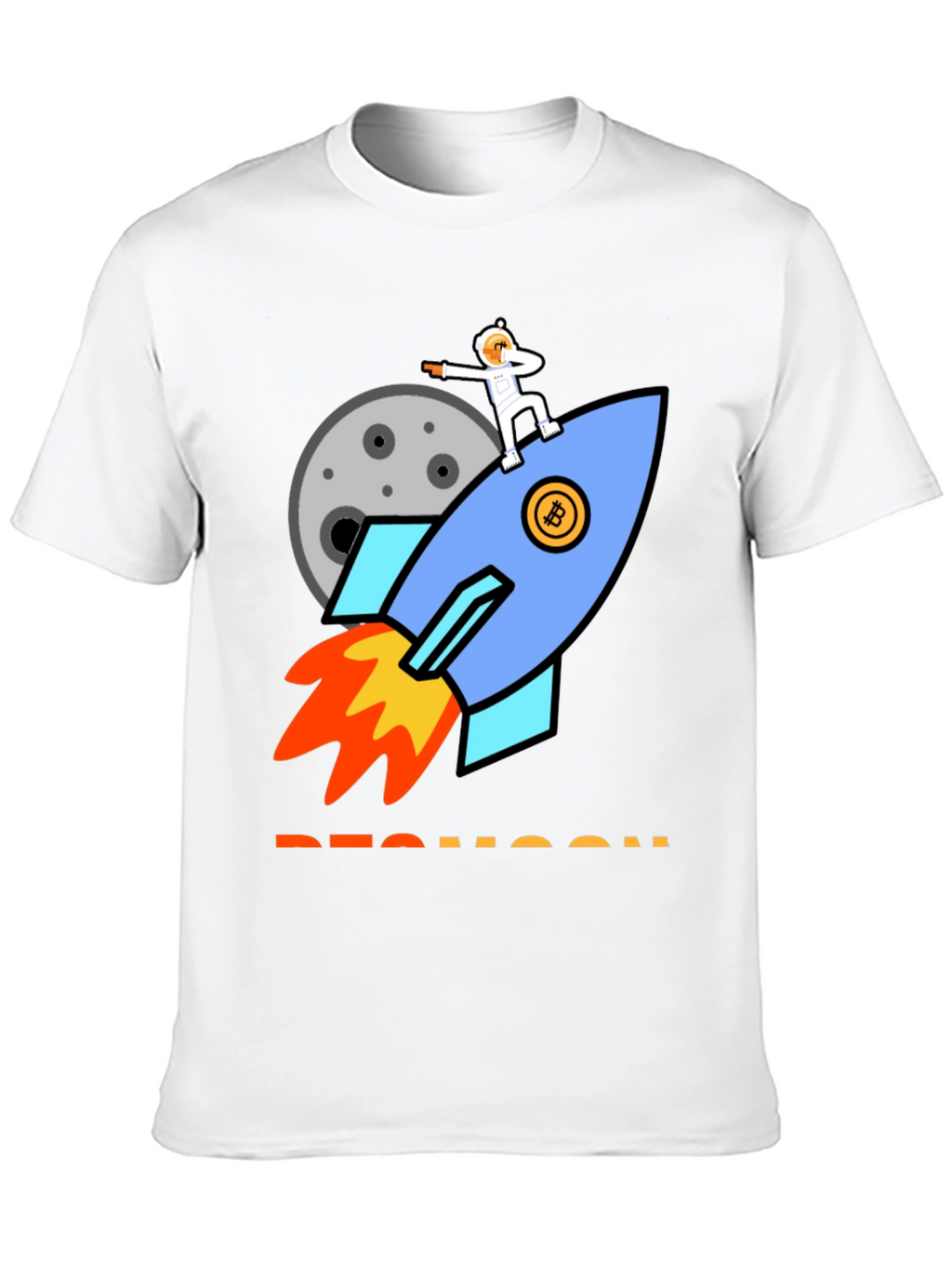 Bitcoin Rocket to the Moon T-Shirt