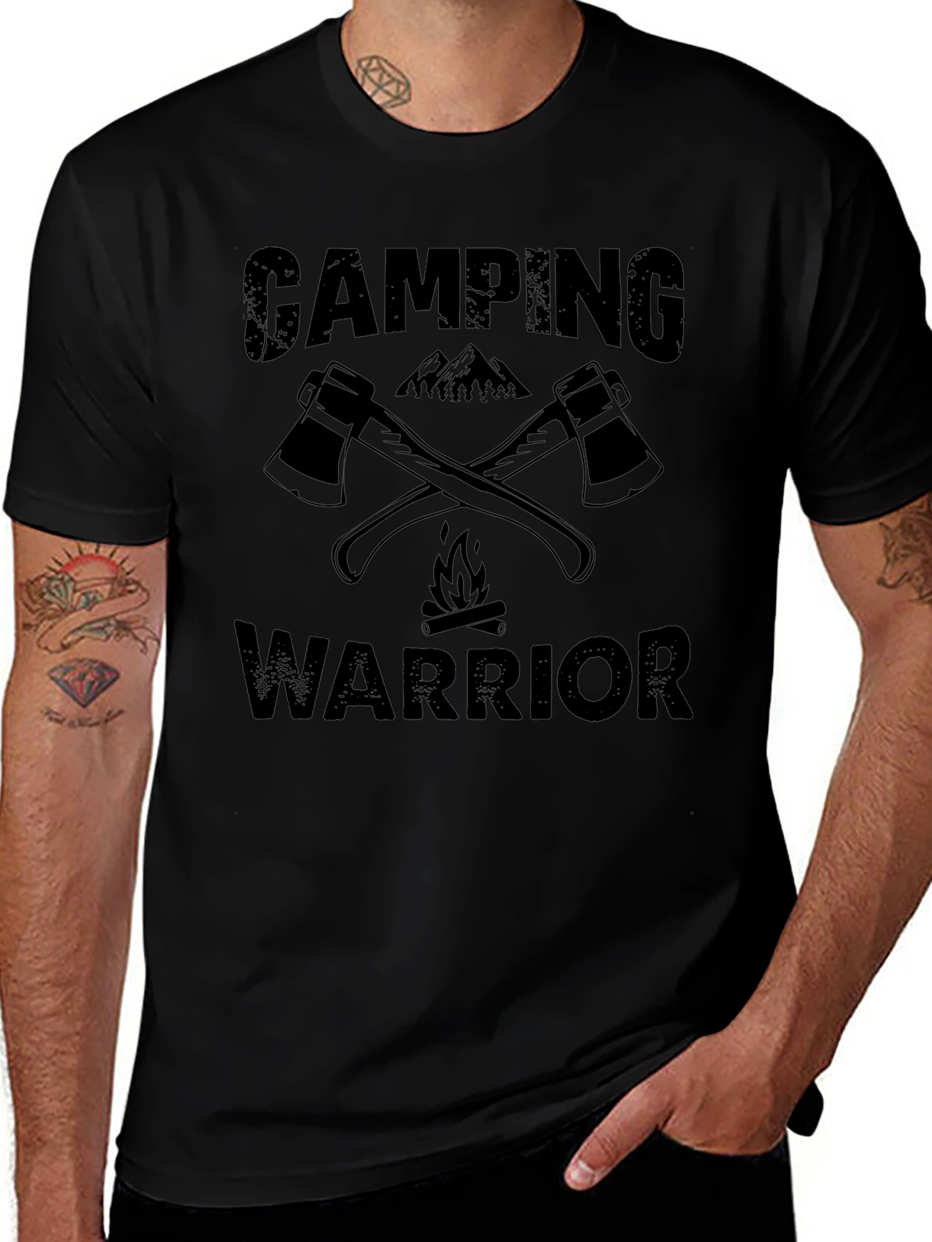 Camping Warrior Graphic Tee