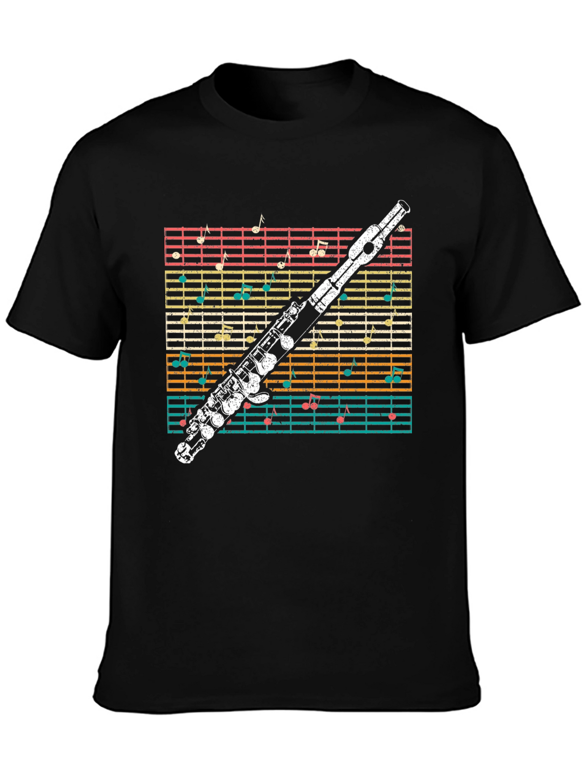 Musical Flute Notes T-Shirt