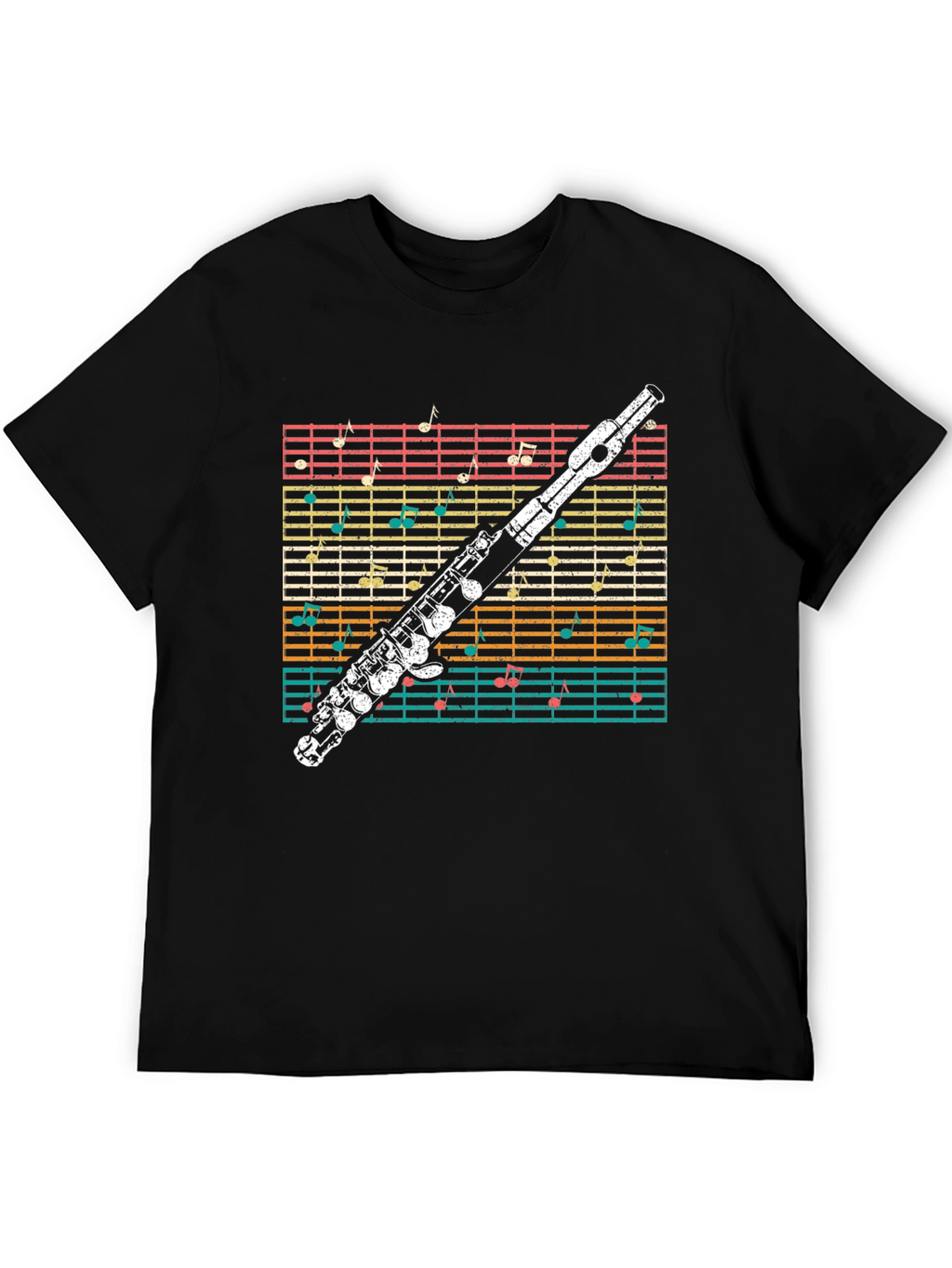 Musical Flute Notes T-Shirt