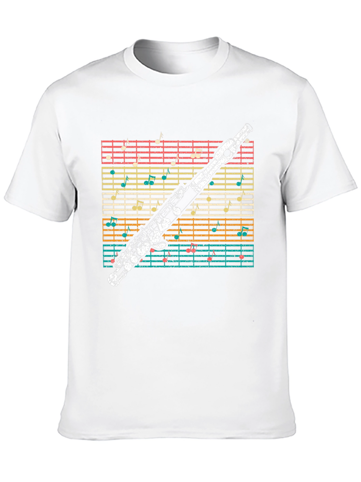 Musical Flute Notes T-Shirt