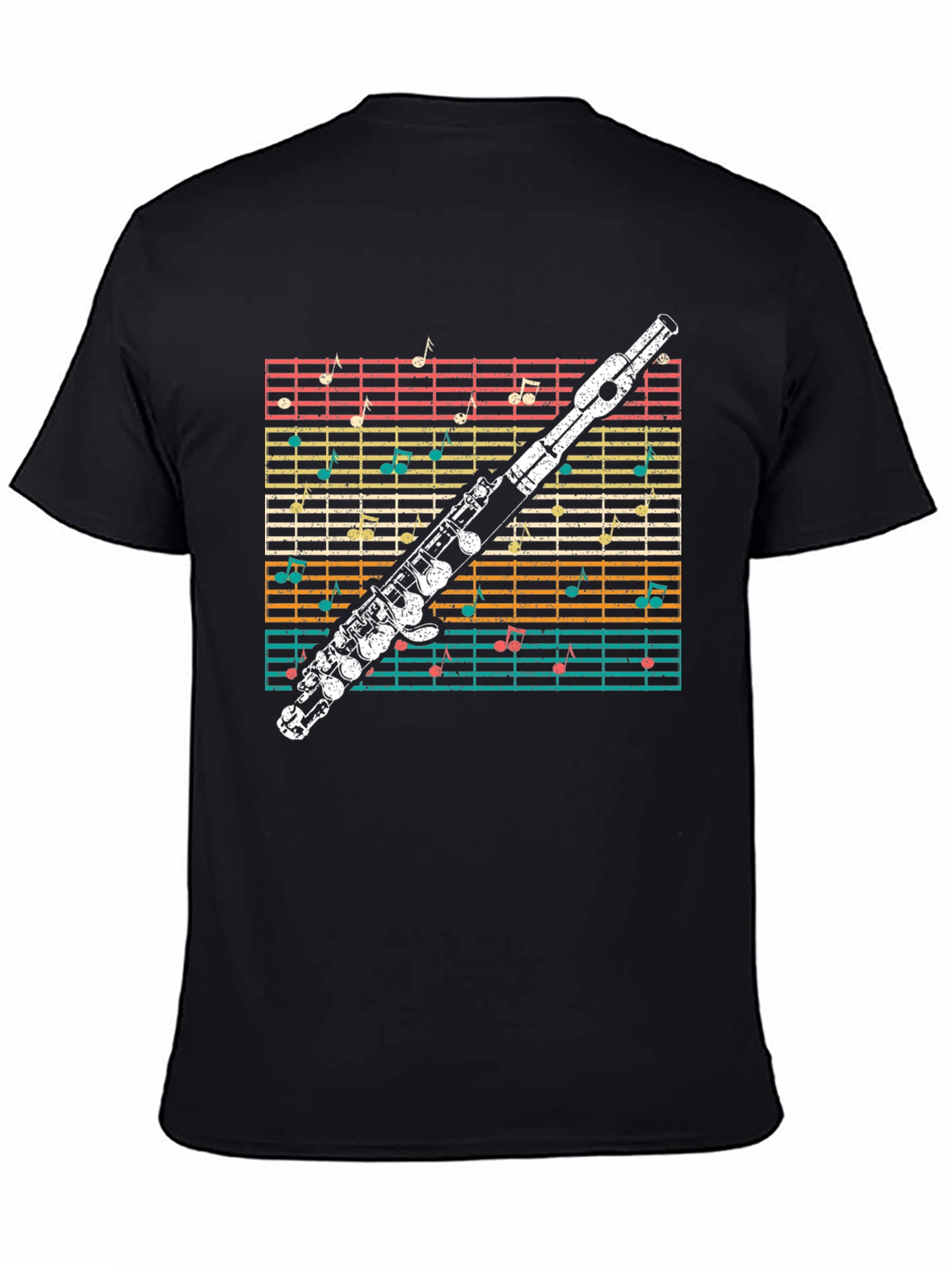 Musical Flute Notes T-Shirt