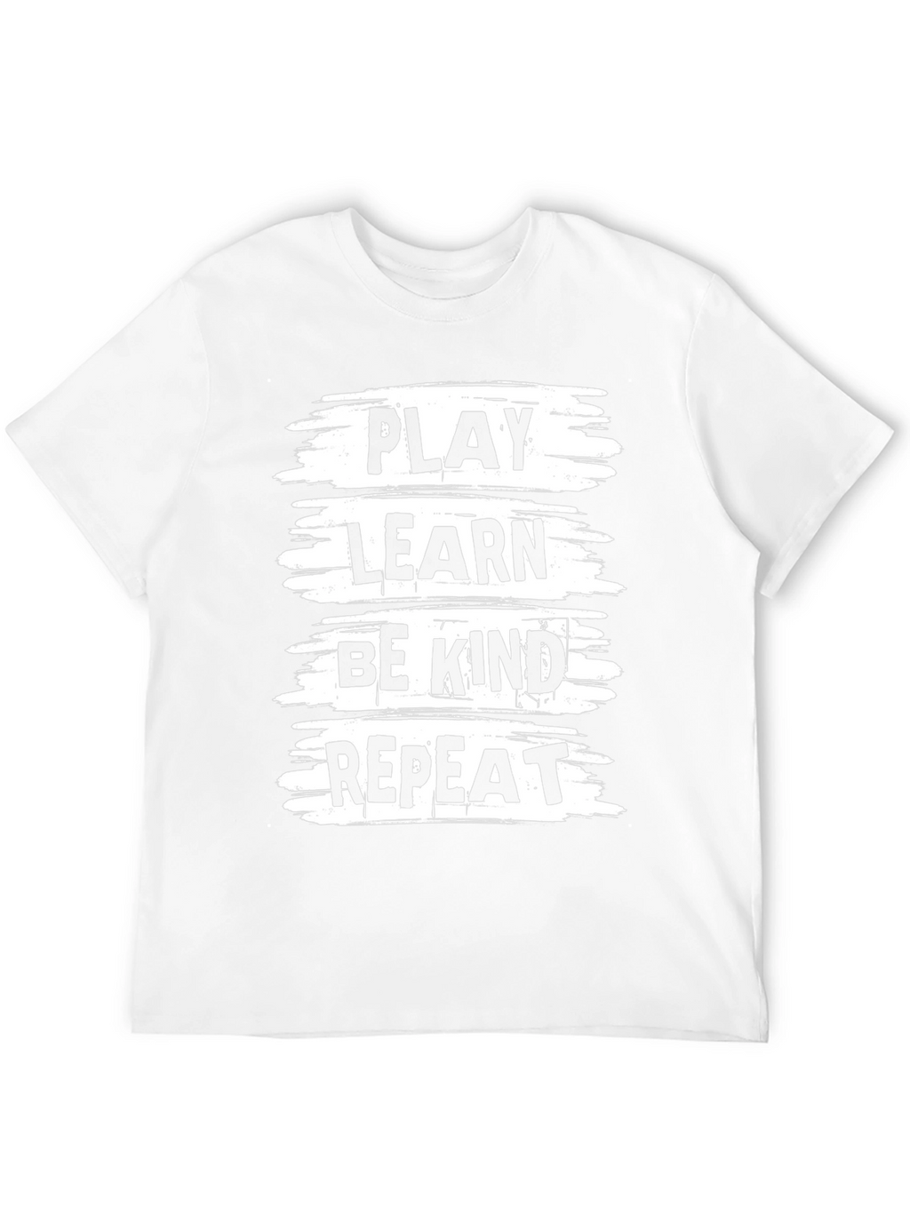Play Learn Be Kind Repeat Black T-Shirt