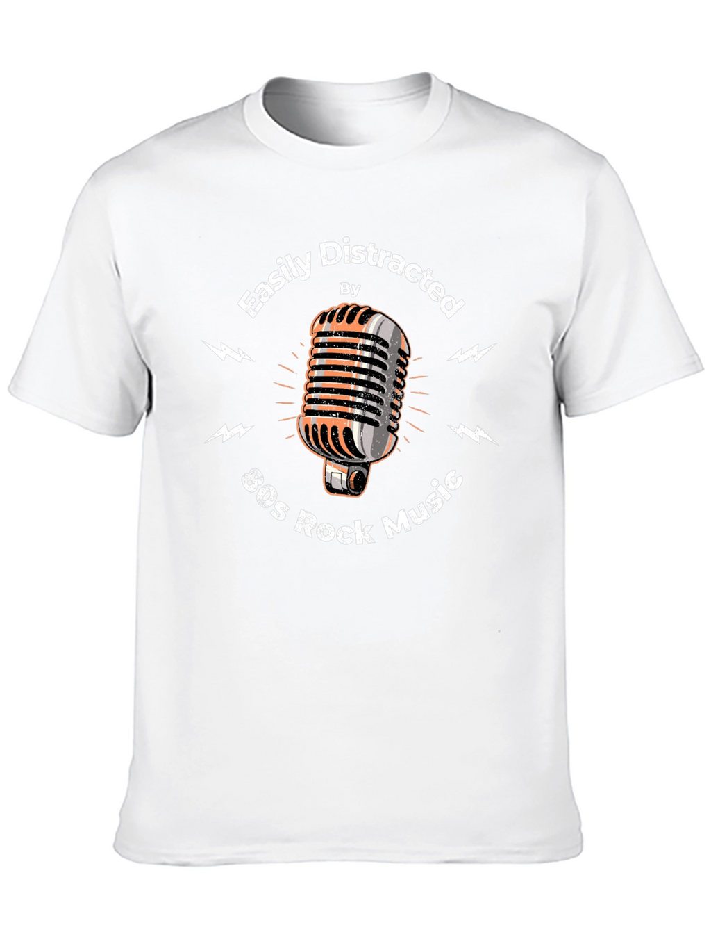 80s Rock Music T-Shirt - Easily Distracted Graphic Tee