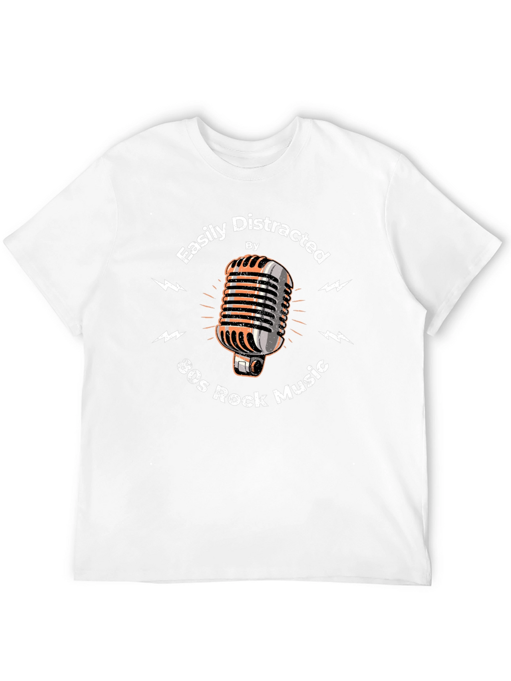 80s Rock Music T-Shirt - Easily Distracted Graphic Tee