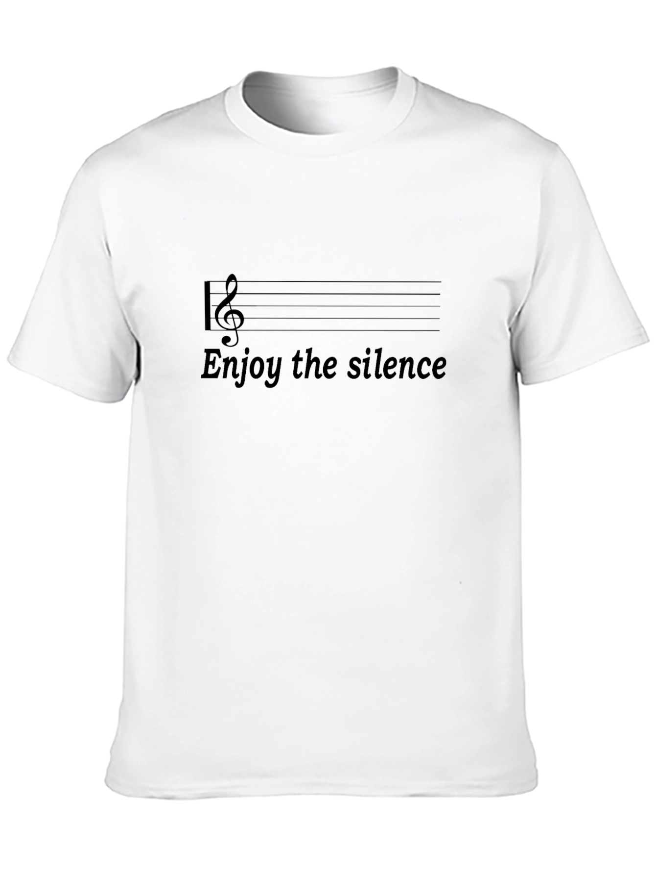 Enjoy the Silence T-Shirt - Music Note Design
