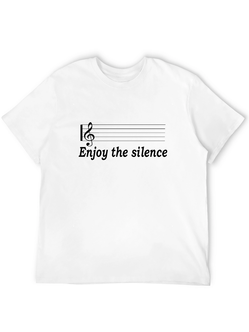 Enjoy the Silence T-Shirt - Music Note Design