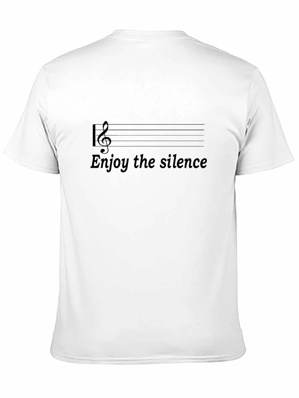 Enjoy the Silence T-Shirt - Music Note Design