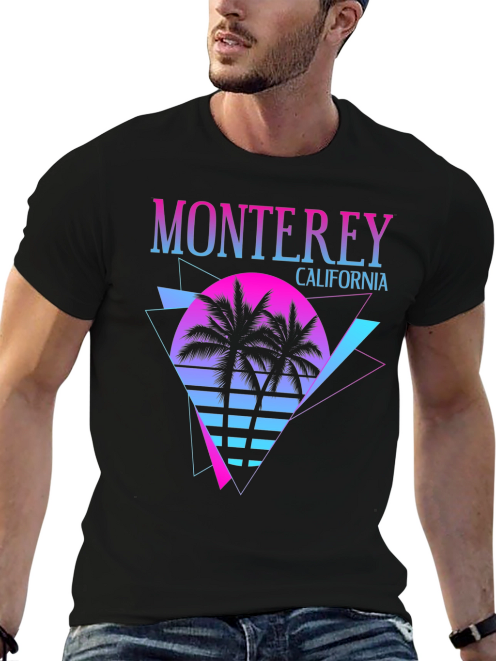 Monterey California Retro Graphic T-Shirt