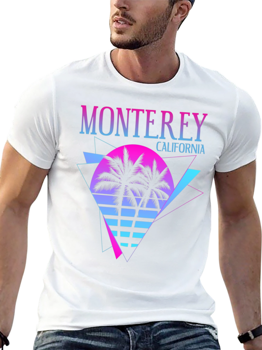 Monterey California Retro Graphic T-Shirt