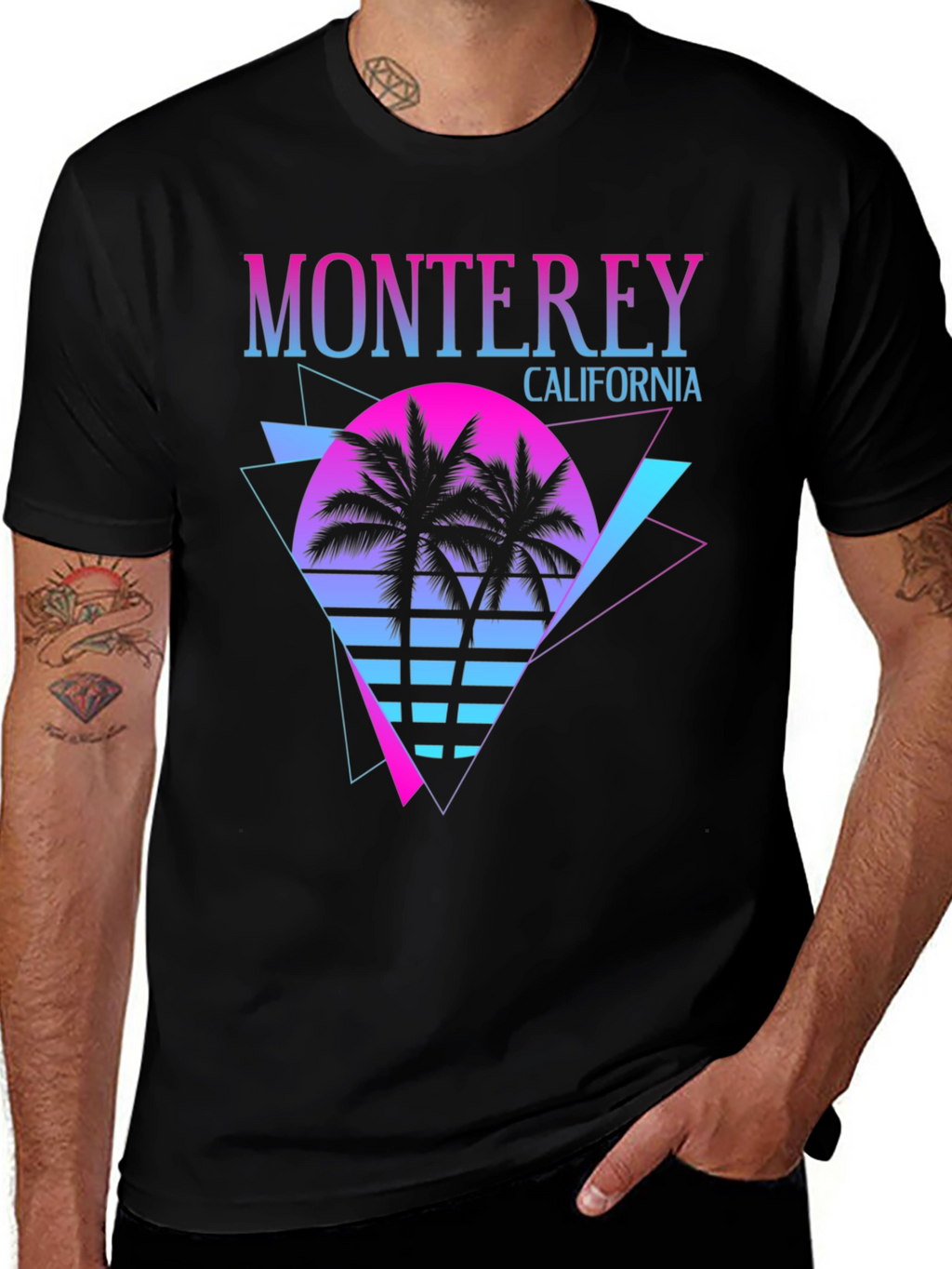 Monterey California Retro Graphic T-Shirt