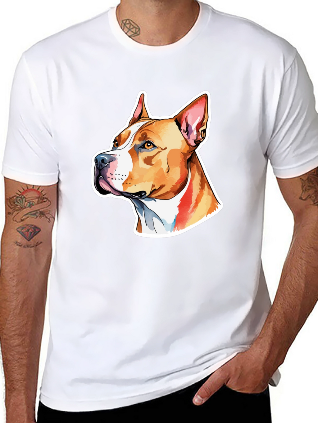 Pitbull Dog Graphic T-Shirt