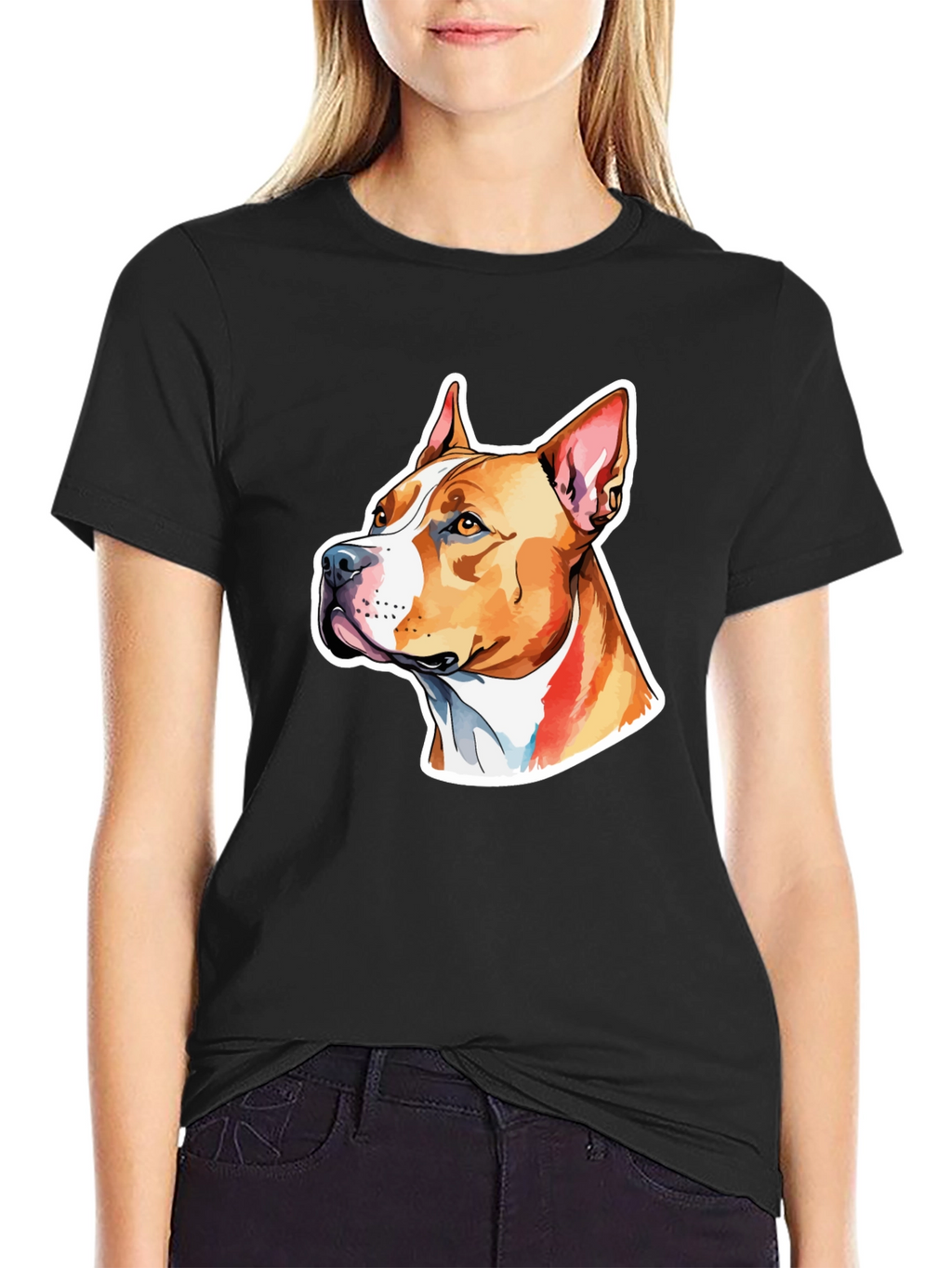 Pitbull Dog Graphic T-Shirt