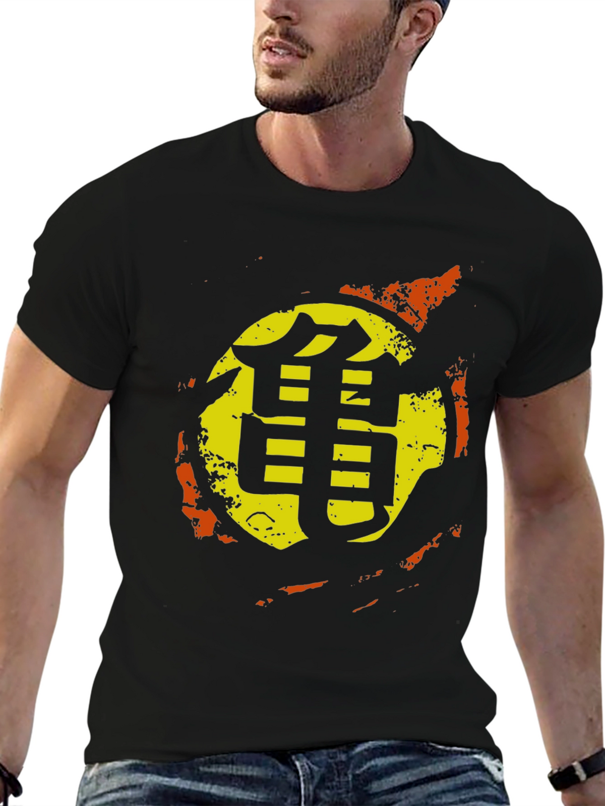 Dragon Ball Z Symbol Graphic Black T-Shirt