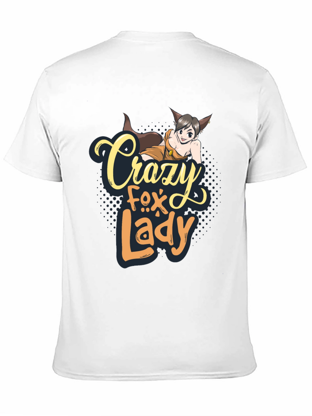 Crazy Fox Lady Graphic T-Shirt - Unisex