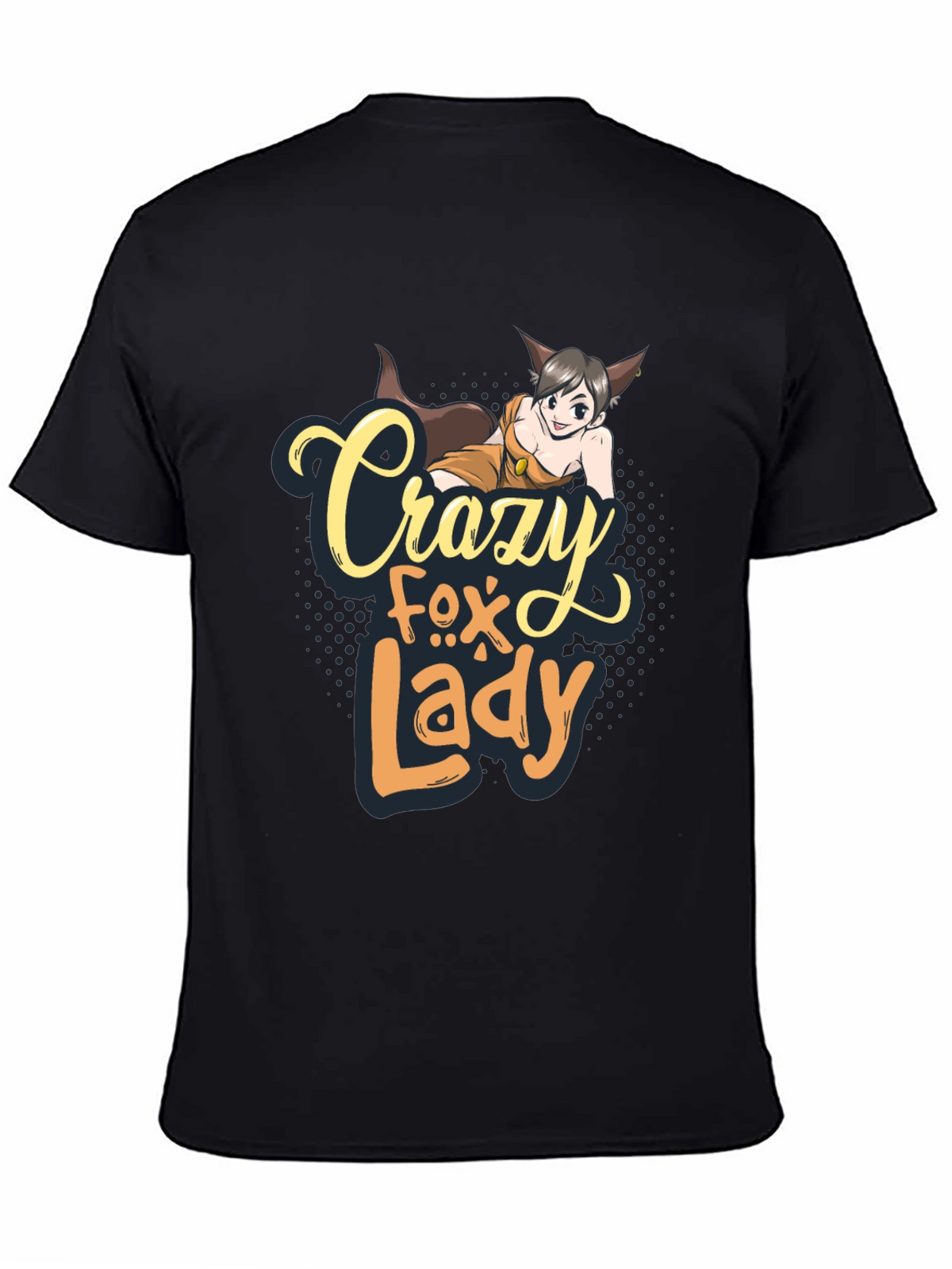 Crazy Fox Lady Graphic T-Shirt - Unisex