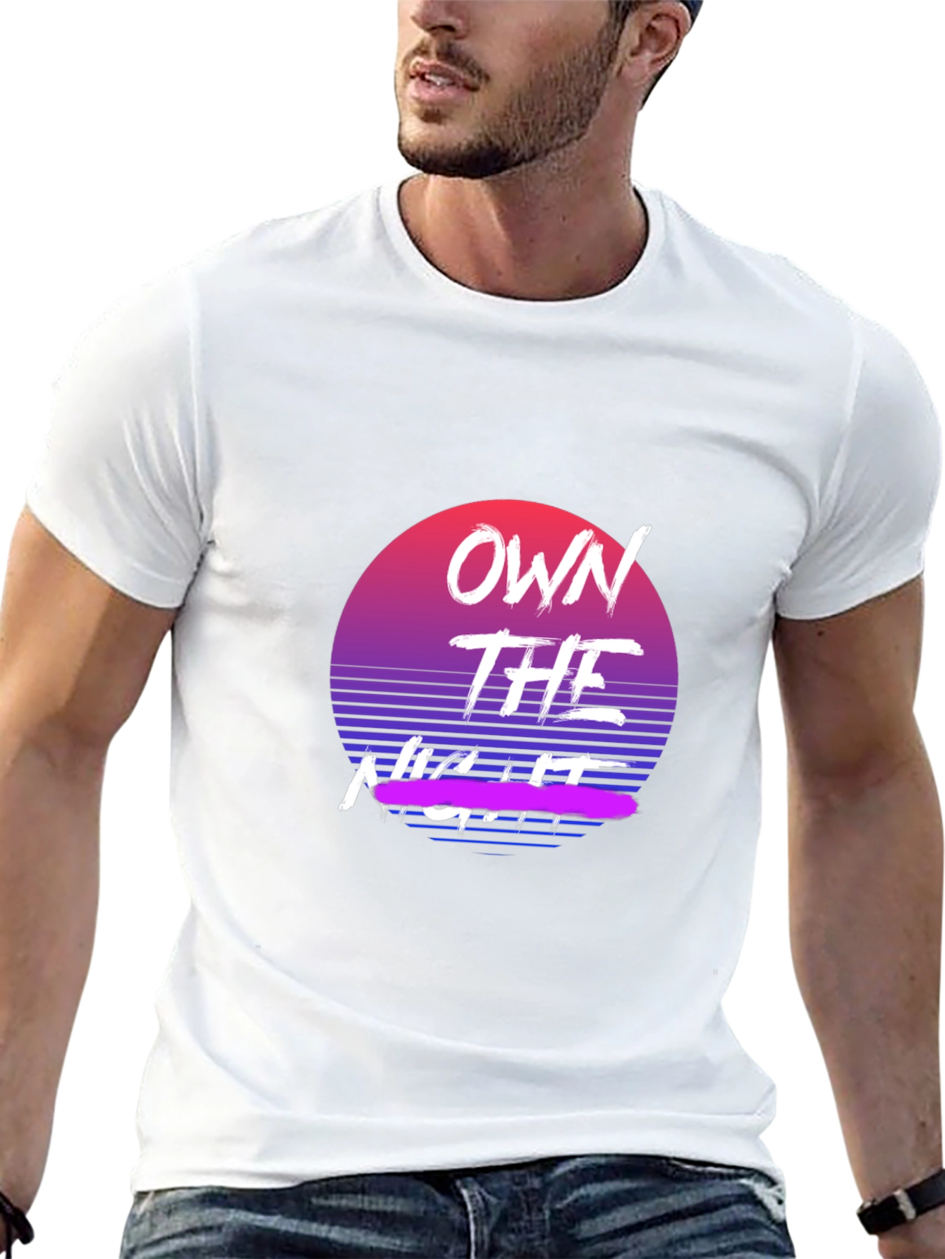 Own the Night Retro Graphic Tee - Classic Fit