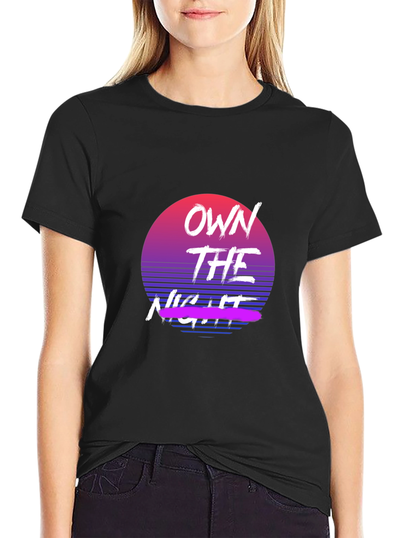 Own the Night Retro Graphic Tee - Classic Fit