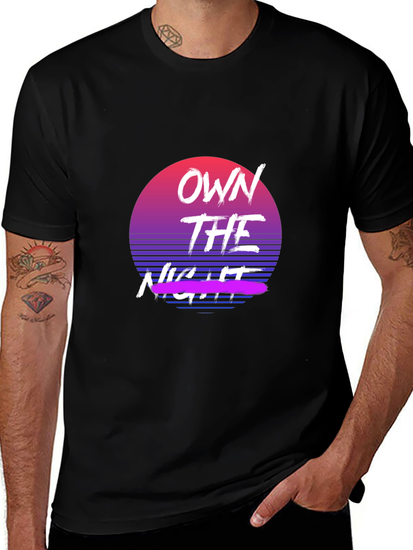 Own the Night Retro Graphic Tee - Classic Fit