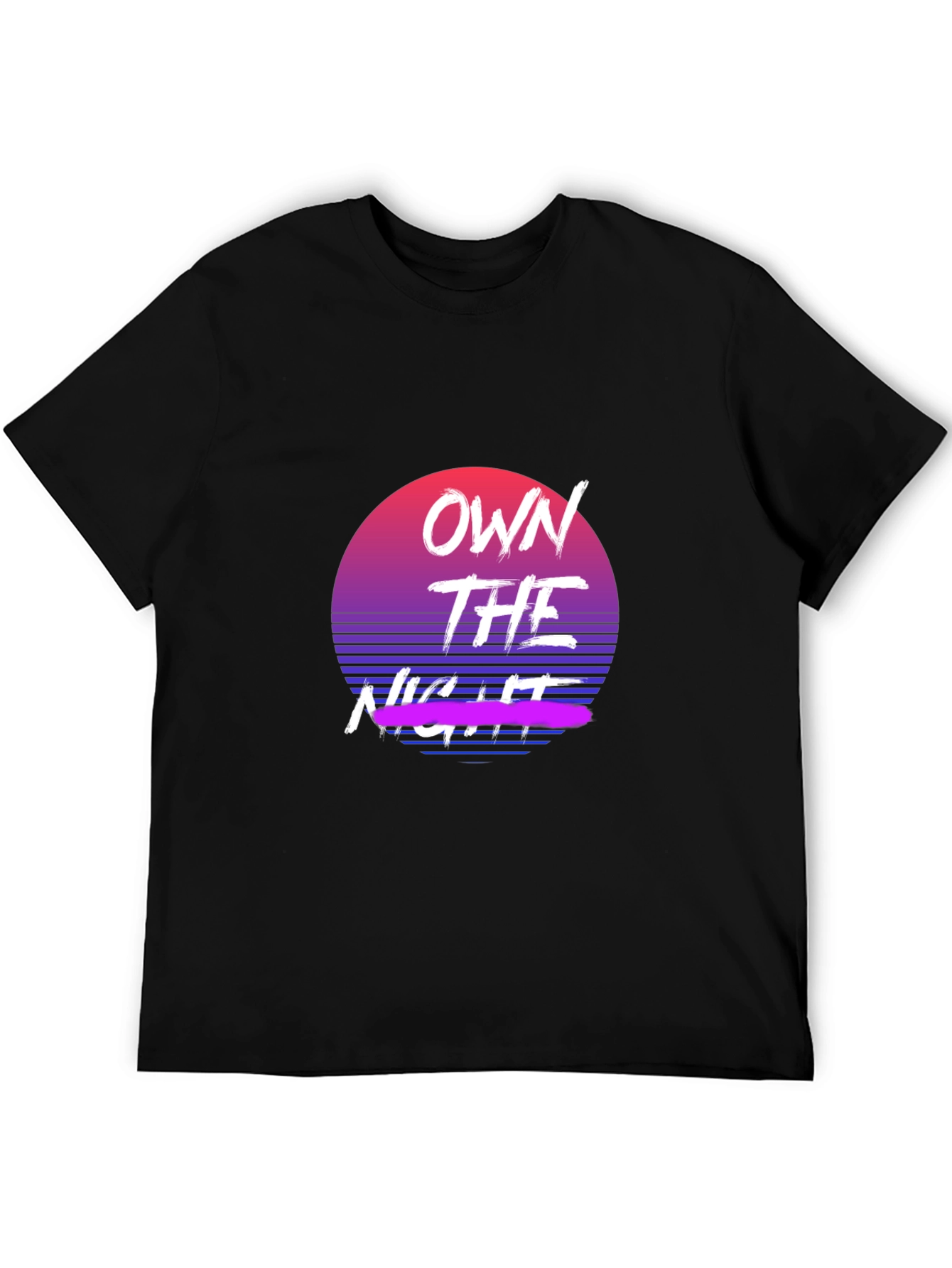 Own the Night Retro Graphic Tee - Classic Fit