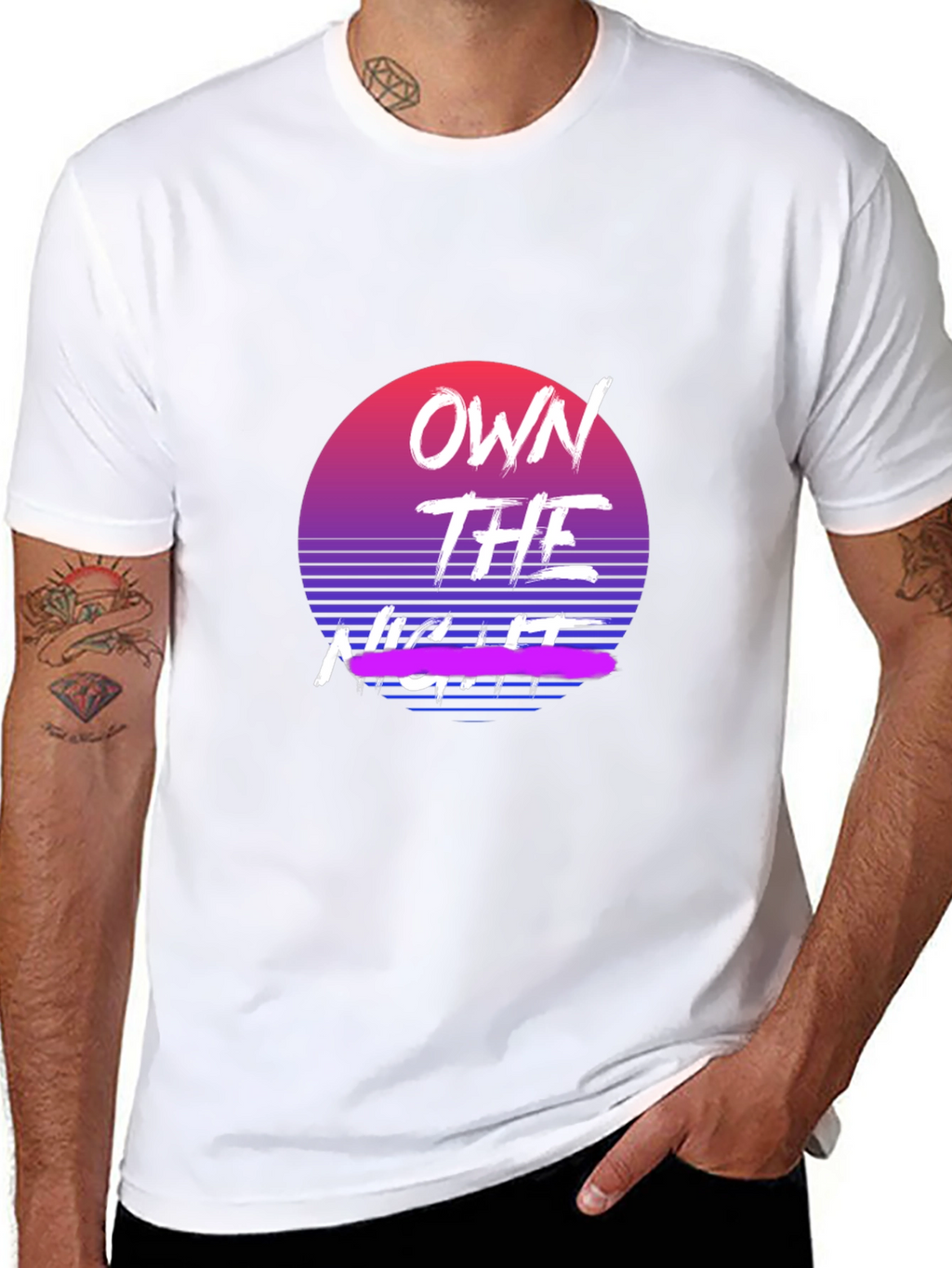 Own the Night Retro Graphic Tee - Classic Fit