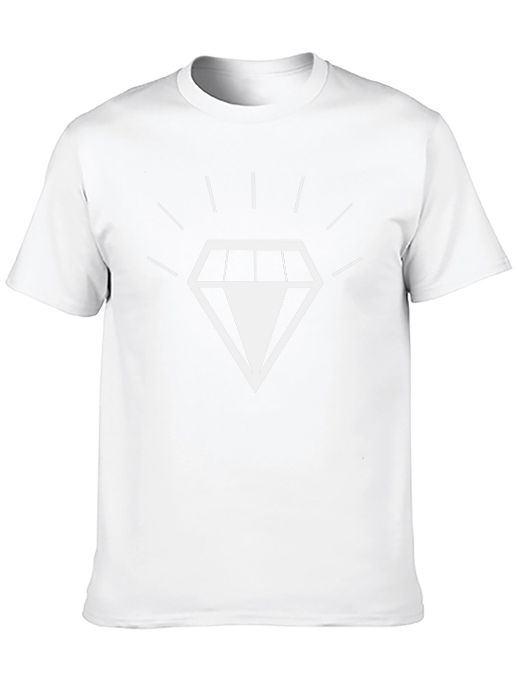 Mens Black T-Shirt with Diamond Graphic