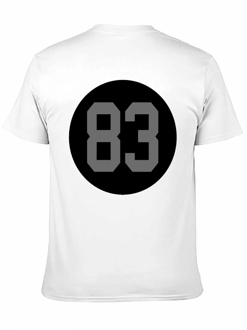 Retro Number 83 Black Tee