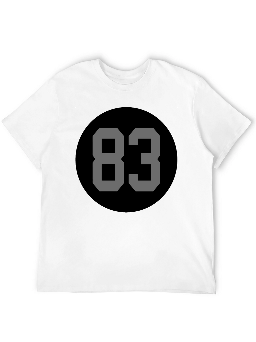 Retro Number 83 Black Tee