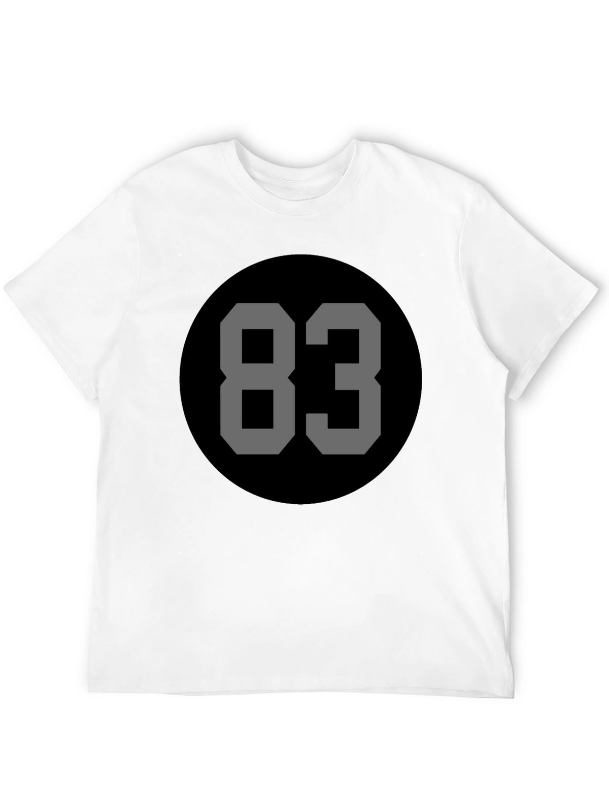 Retro Number 83 Black Tee