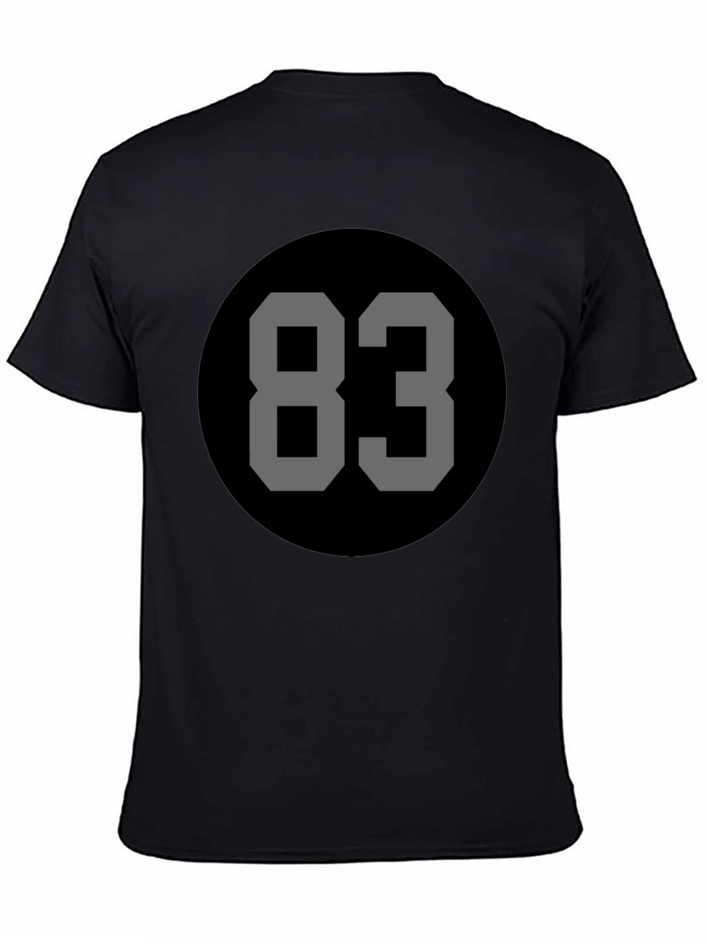 Retro Number 83 Black Tee