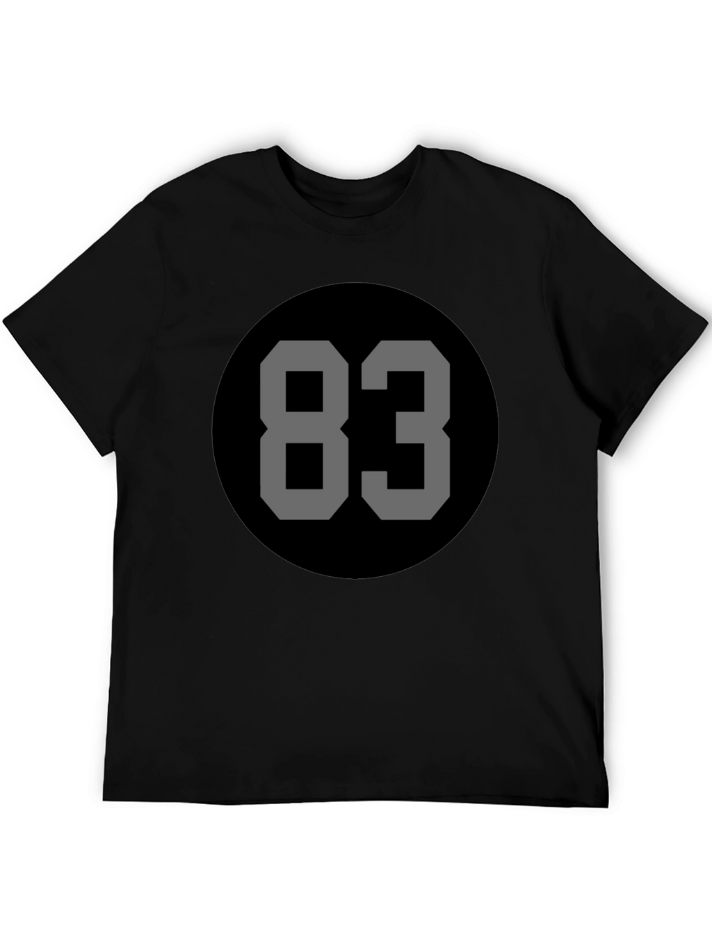 Retro Number 83 Black Tee