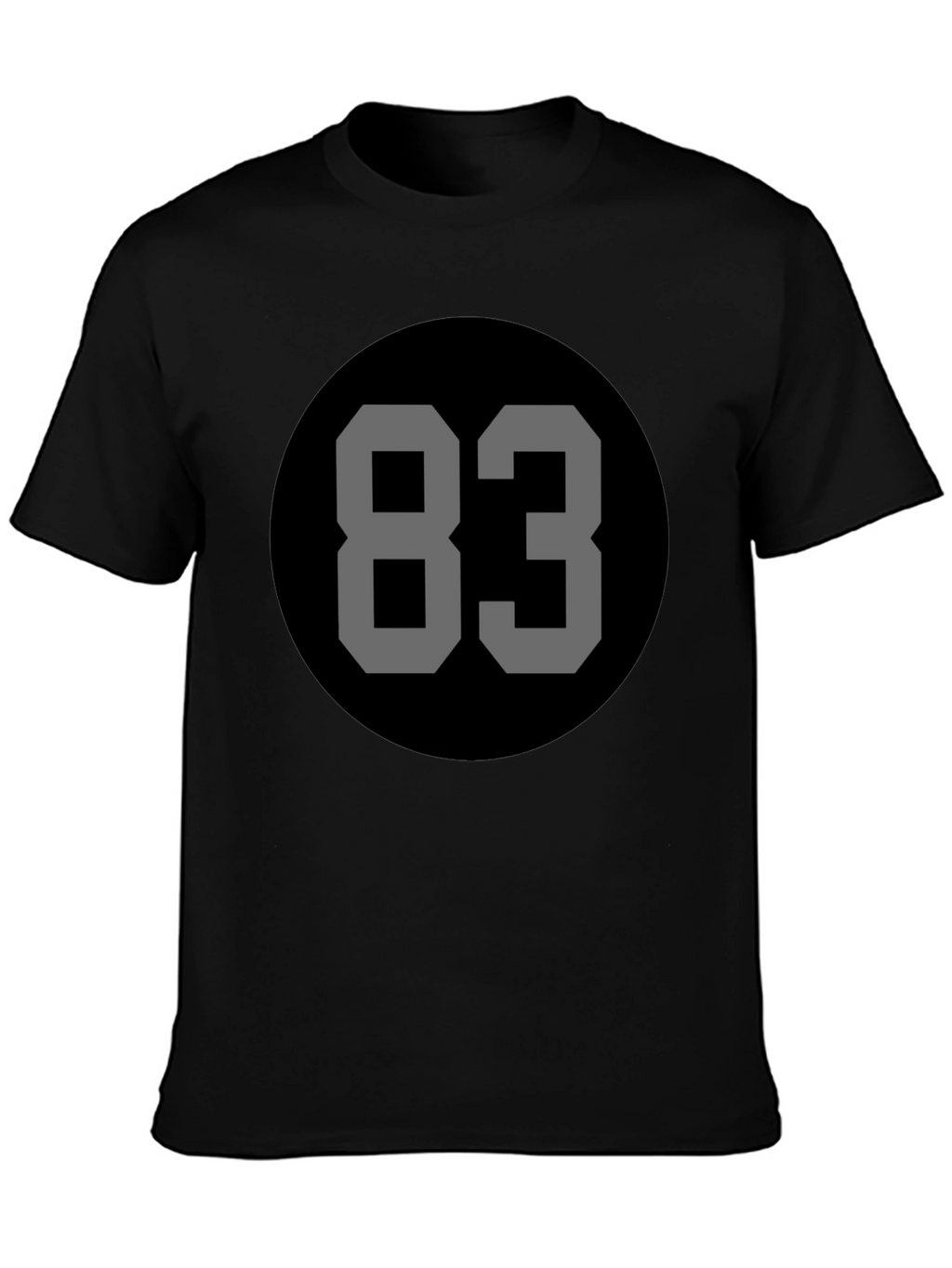 Retro Number 83 Black Tee