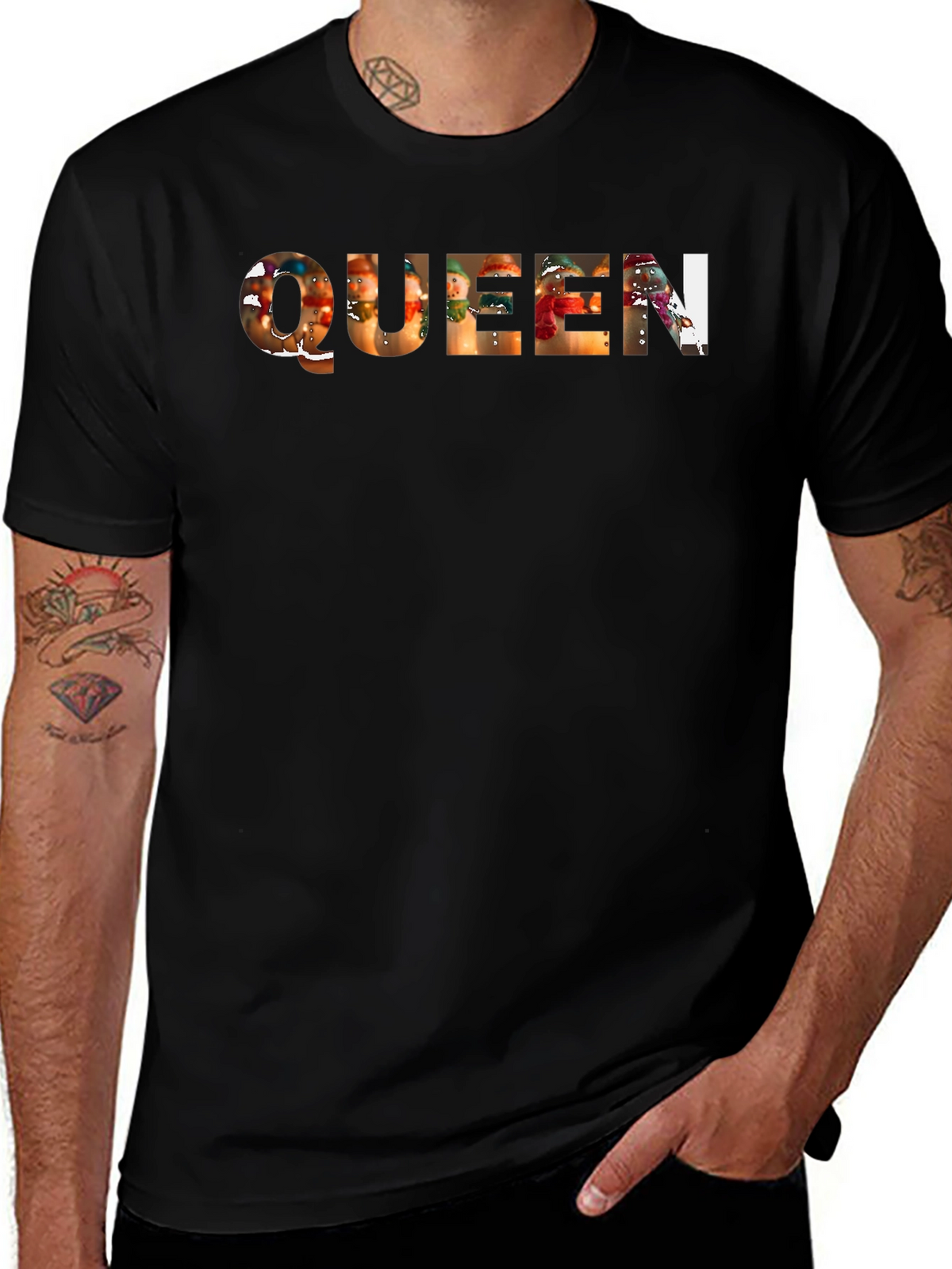 Queen Snowman T-Shirt - Festive Holiday Apparel