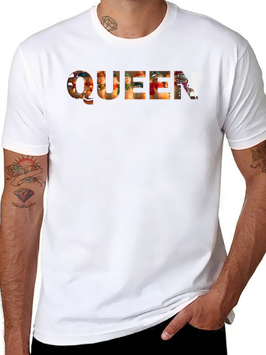 Queen Snowman T-Shirt - Festive Holiday Apparel